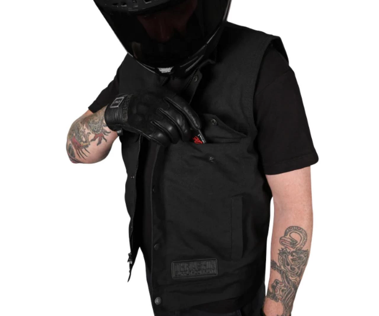 Thrashin Supply - Nightrider V2 Riding Vest - Black 7 Thrashin Supply - Nightrider V2 Riding Vest - Black - Image 5