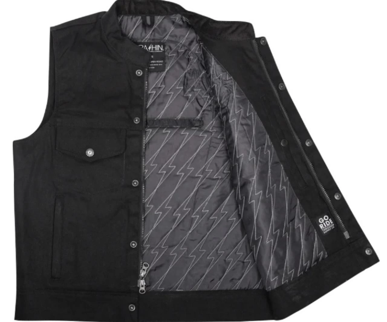 Thrashin Supply - Nightrider V2 Riding Vest - Black 9 Thrashin Supply - Nightrider V2 Riding Vest - Black - Image 7