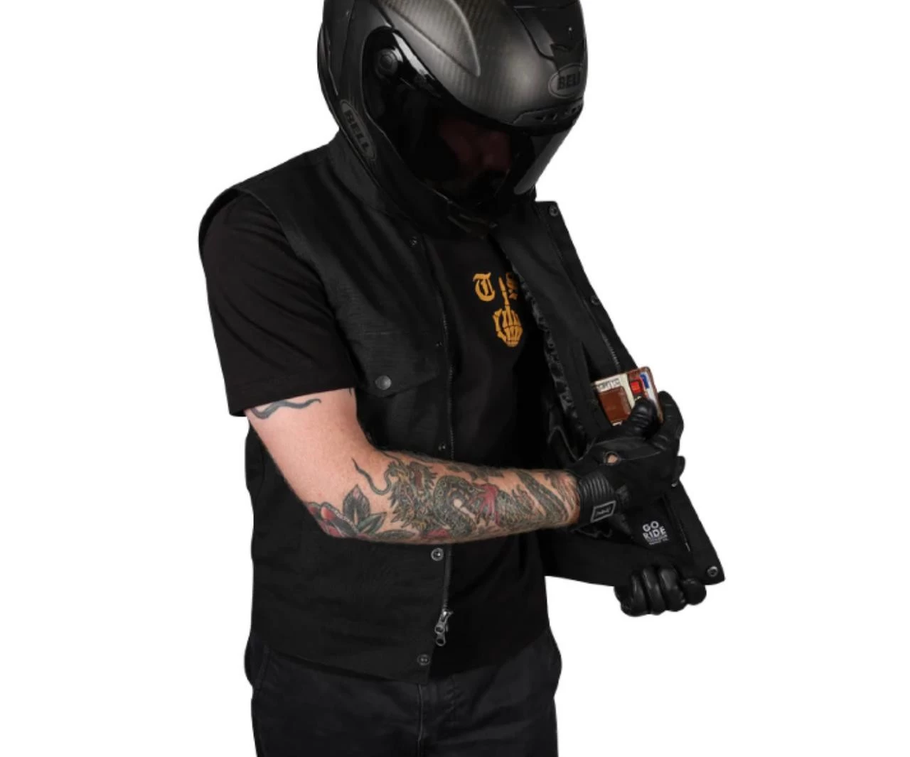 Thrashin Supply - Nightrider V2 Riding Vest - Black 4 Thrashin Supply - Nightrider V2 Riding Vest - Black - Image 2