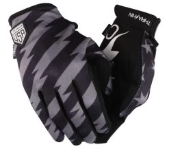 Thrashin Supply - Stars & Bolts Stealth Gloves - Black/Gray
