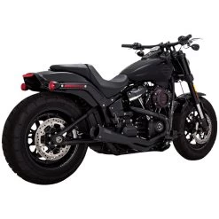 Vance And Hines - Black 2-Into-1 Upsweep Exhaust System Fits '18 & Up M8 Softail Models