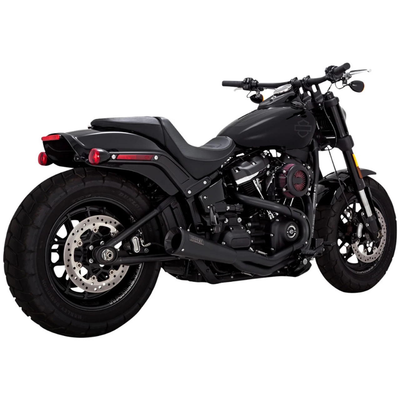 Vance And Hines - Black 2-Into-1 Upsweep Exhaust System Fits '18 & Up M8 Softail Models 3 Vance And Hines - Black 2-Into-1 Upsweep Exhaust System Fits '18 & Up M8 Softail Models