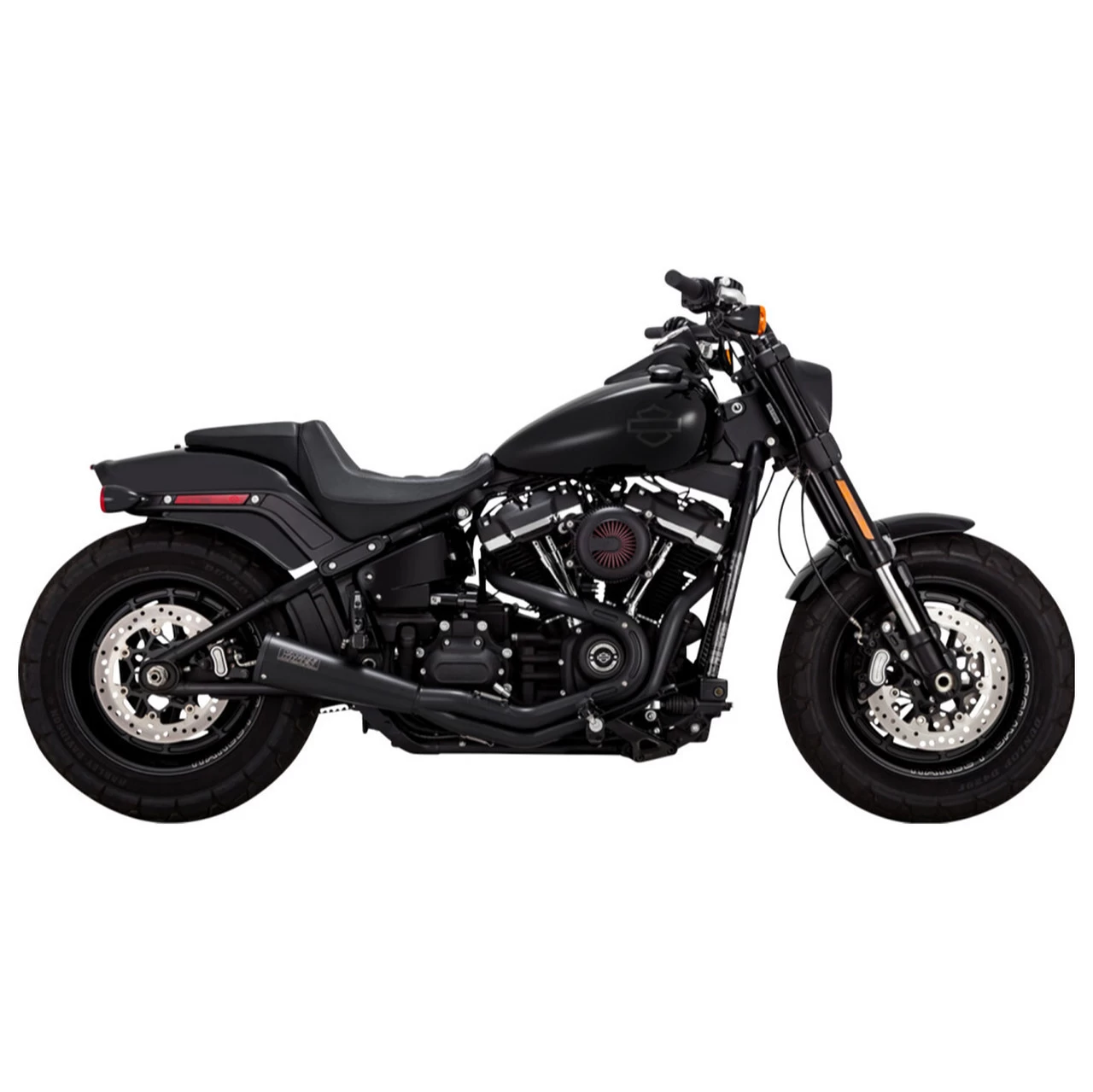 Vance And Hines - Brushed Stainless Steel 2-Into-1 Upsweep Exhaust System Fits '18 & Up M8 Softail Models 4 Vance And Hines - Brushed Stainless Steel 2-Into-1 Upsweep Exhaust System Fits '18 & Up M8 Softail Models - Image 2
