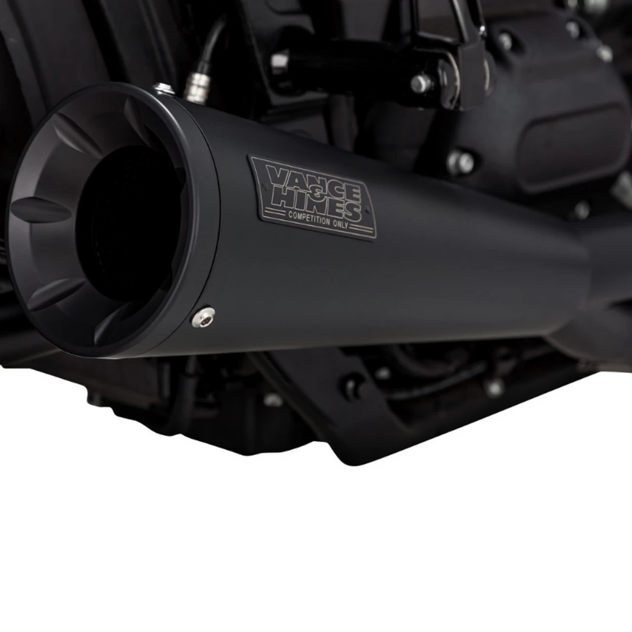 Vance And Hines - Brushed Stainless Steel 2-Into-1 Upsweep Exhaust System Fits '18 & Up M8 Softail Models 5 Vance And Hines - Brushed Stainless Steel 2-Into-1 Upsweep Exhaust System Fits '18 & Up M8 Softail Models - Image 3