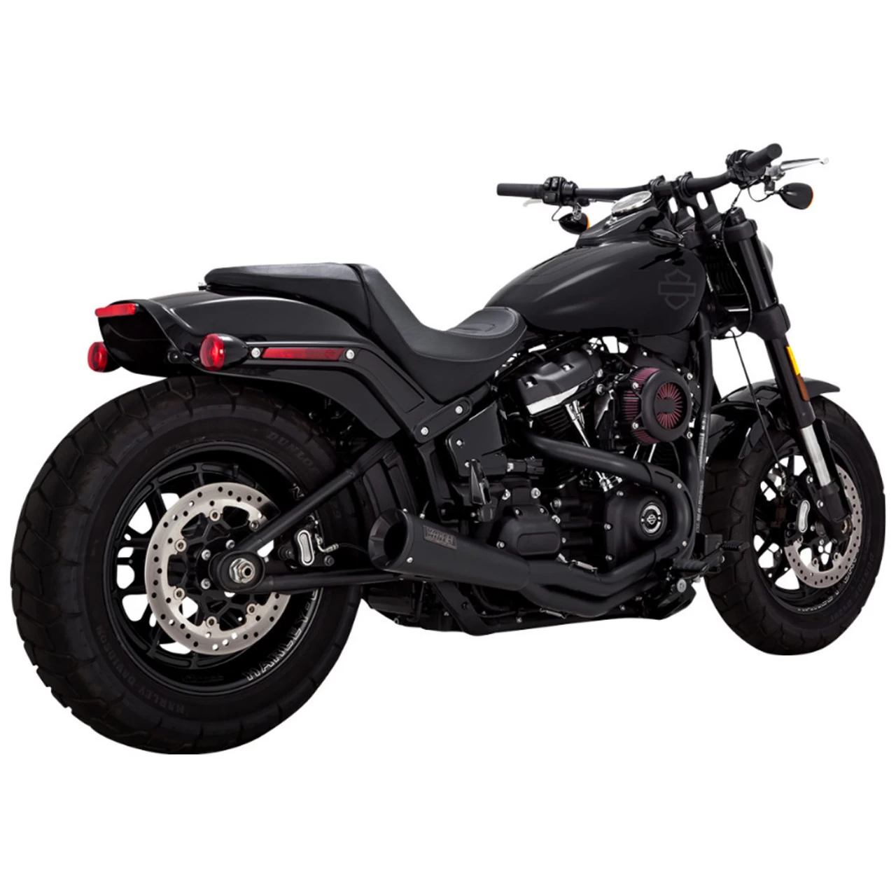 Vance And Hines - Brushed Stainless Steel 2-Into-1 Upsweep Exhaust System Fits '18 & Up M8 Softail Models 3 Vance And Hines - Brushed Stainless Steel 2-Into-1 Upsweep Exhaust System Fits '18 & Up M8 Softail Models