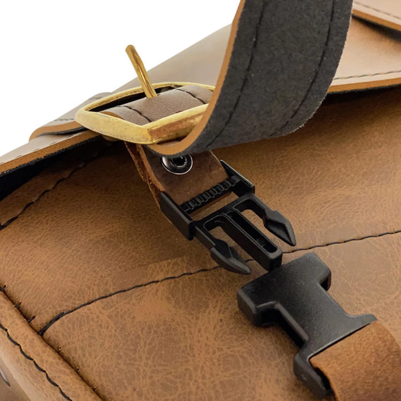 Willie And Max - Triangulated Brass Monkey Swingarm Bag - Brown 7 Willie And Max - Triangulated Brass Monkey Swingarm Bag - Brown - Image 5