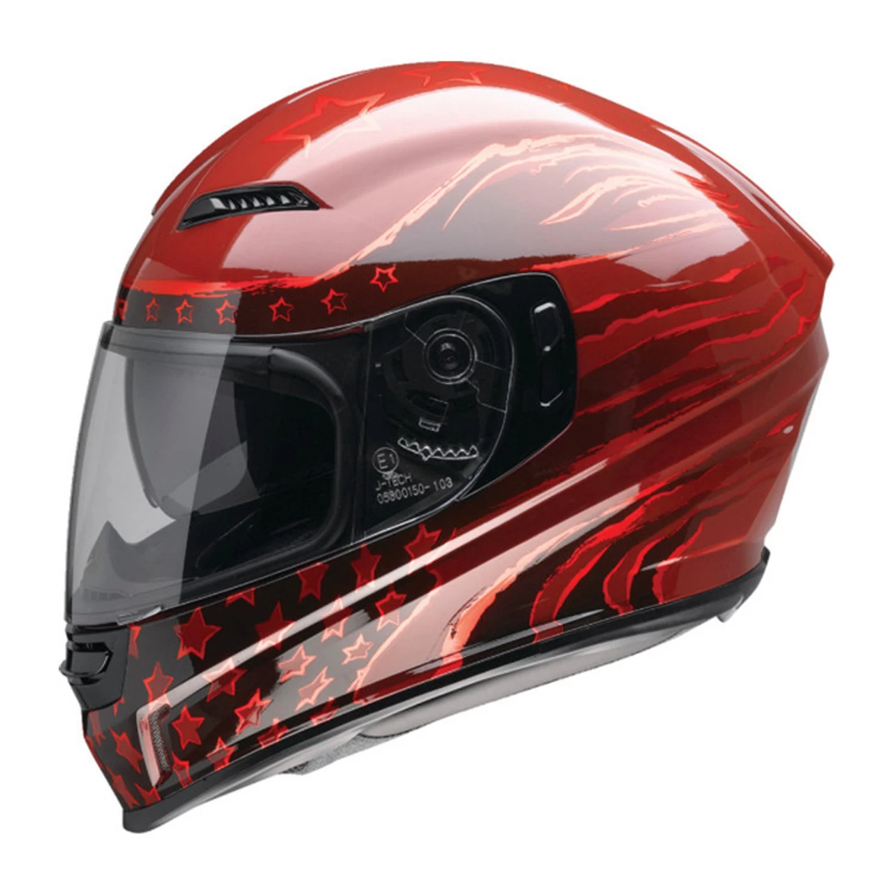 Z1R - Jackal Patriot Full-Face Helmet - Red 3 Z1R - Jackal Patriot Full-Face Helmet - Red