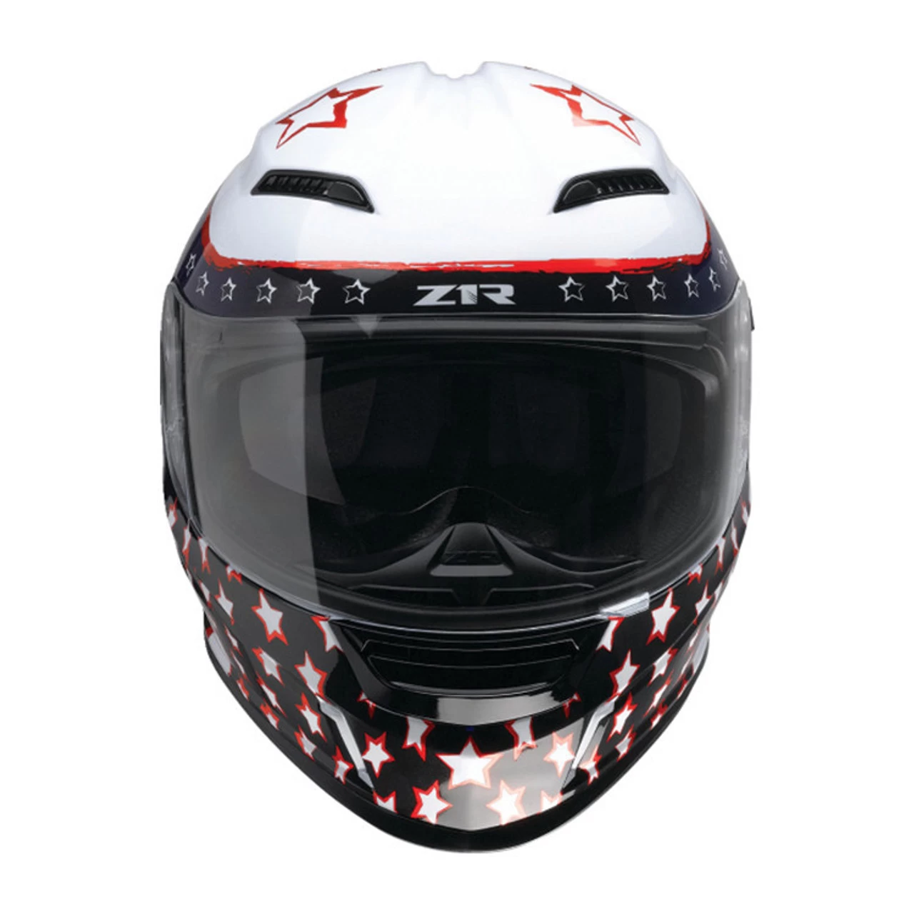Z1R - Jackal Patriot Full-Face Helmet - Red/White/Blue 4 Z1R - Jackal Patriot Full-Face Helmet - Red/White/Blue - Image 2