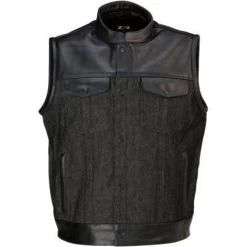Z1R Linchpin Denim Vest - Black